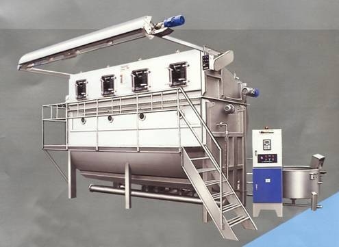 Máquina de tingidura de aço inoxidável da tela de matéria têxtil do excesso para o descoramento e a tintura